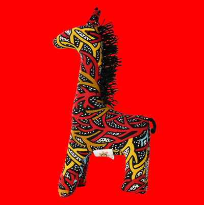 Colorful Kitenge Cloth Giraffe Sculpture - Swahili | AFRICAN MODERN