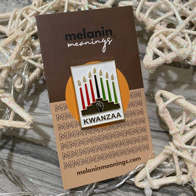 Kwanzaa Kinara Pin-Melanin Meanings