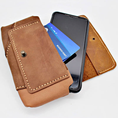 Atlas Goods By Your Needs Company - Western Handmade Leather Phone/ Card Case