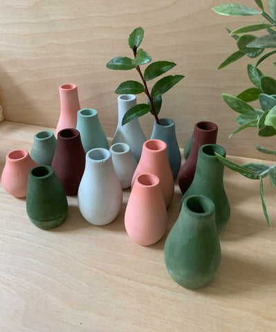 Left Corner Goods - Miniature Bud Vases | Small Flower Vases
