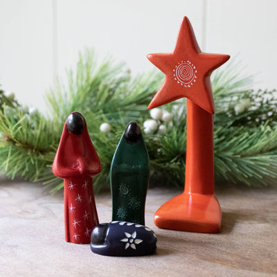 Colorful 4 Piece Nativity-Venture Imports LLC