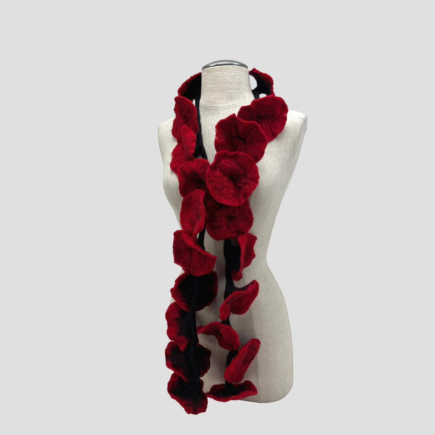 20 Flowers Scarf, Flowers Garland or Wall Hanging-Feltiful
