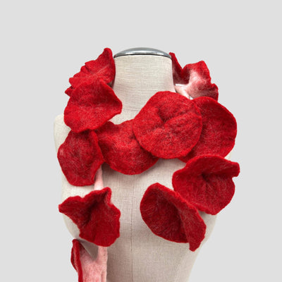 20 Flowers Scarf, Flowers Garland or Wall Hanging-Feltiful