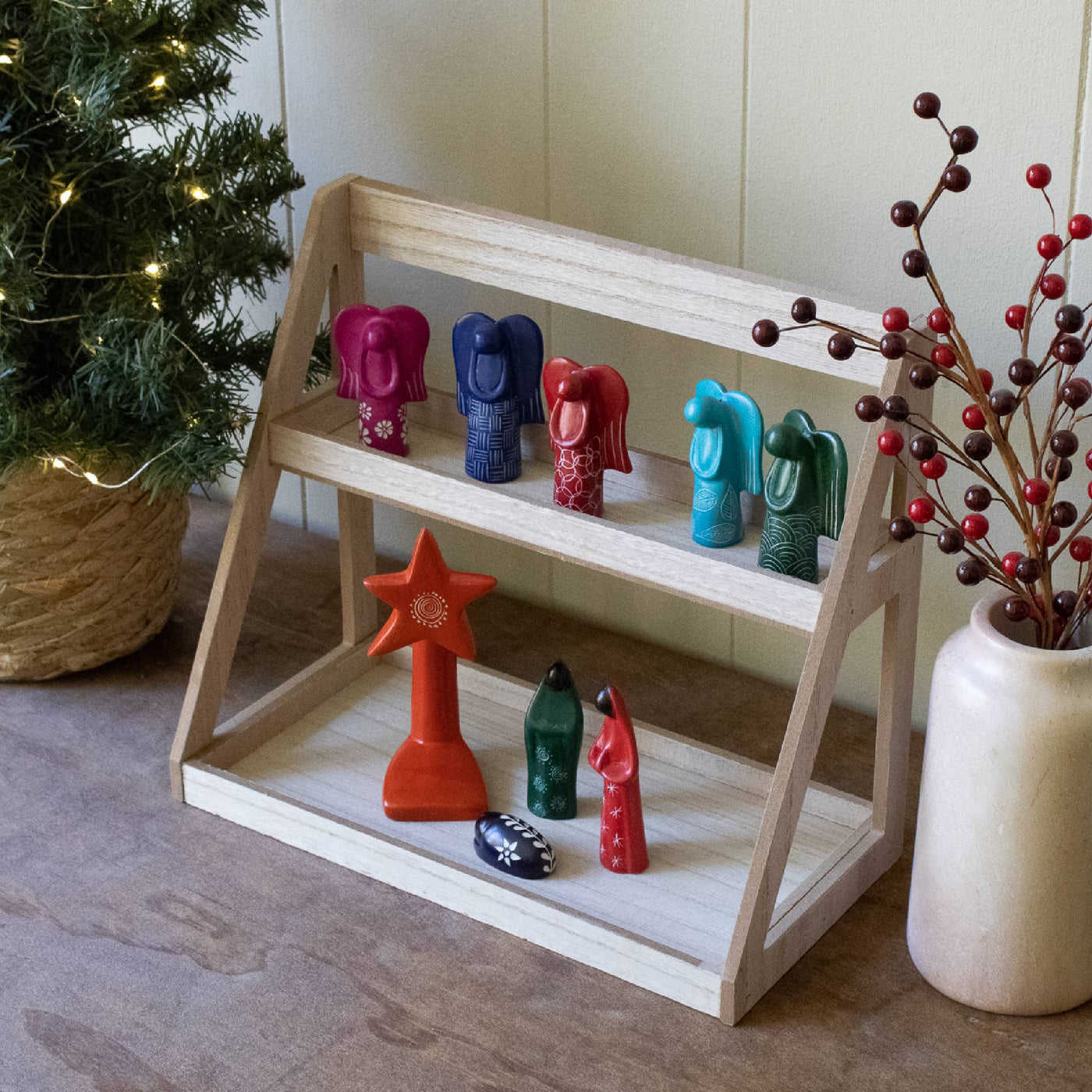 Colorful 4 Piece Nativity-Venture Imports LLC