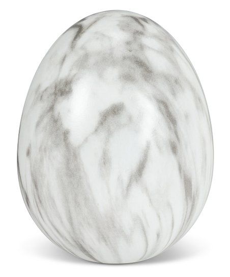 White Marble Egg - Virji Imports