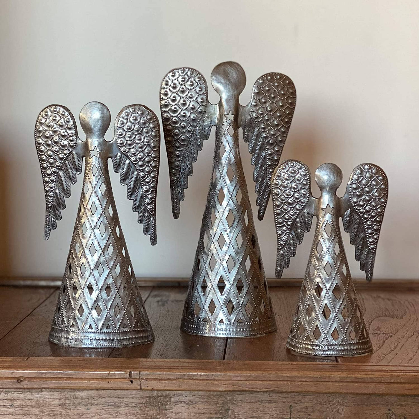 Haiti Fair Trade~ It's Cactus - Angel Table Top Decor, Handmade in Haiti, Recycled Metal Art