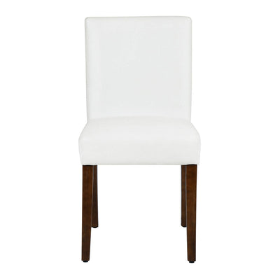HOMYCASA DESIGN INC - Traditional Fabric Dining Chair with Solid Wood Legs