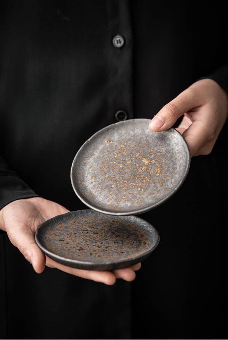 Gohobi - Gohobi Handmade Metallic Glaze Ceramic Plate