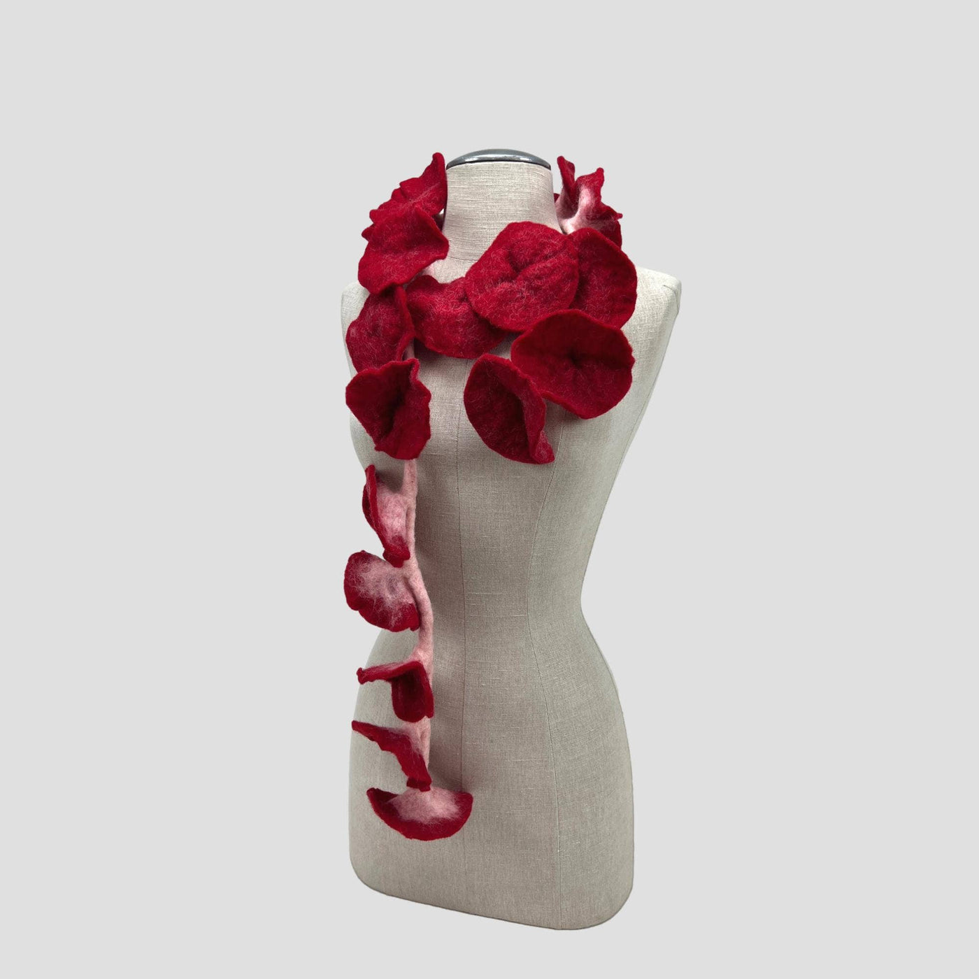 20 Flowers Scarf, Flowers Garland or Wall Hanging-Feltiful