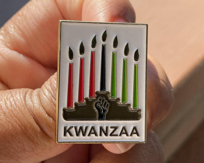 Kwanzaa Kinara Pin-Melanin Meanings