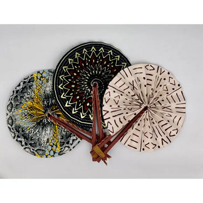 African Wax Folding Fans