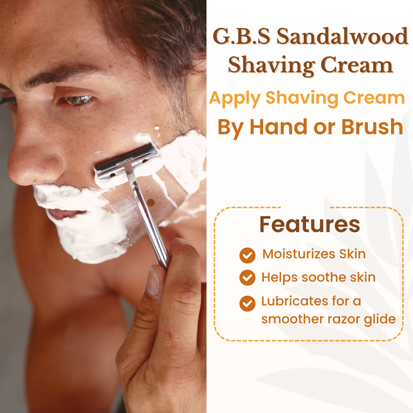 GBS Sandalwood Shave Cream 4 oz-GENTS FINE GROOMING PRODUCTS -