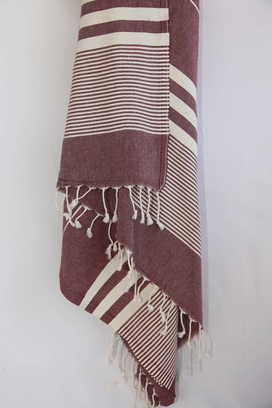 Basic Layers -Monaco Burgundy Turkish Towel