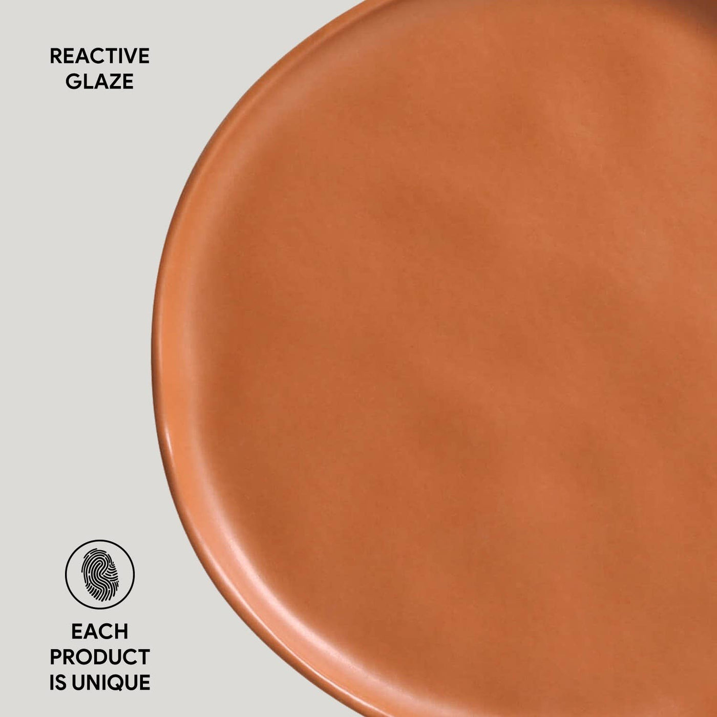 Bio Stoneware Terracotta Dessert Plate, 8.46" -Porto Brasil