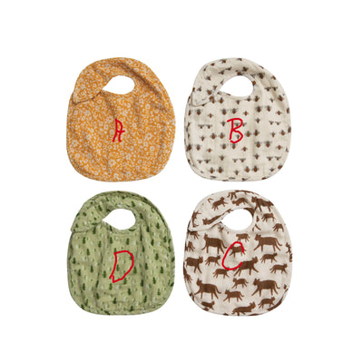 Cotton Baby Bib /Patterns - Creative Co-Op