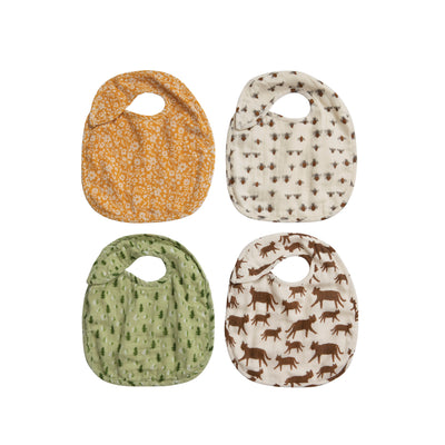 Cotton Baby Bib /Patterns - Creative Co-Op