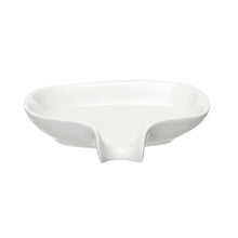 Stoneware Soap Dish w/ Drip Spout, White