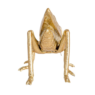 Resin & Metal Grasshopper, Gold Finish