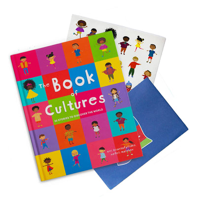 The Book of Cultures with Stickers & Map Multicultural Book-Worldwide Buddies -