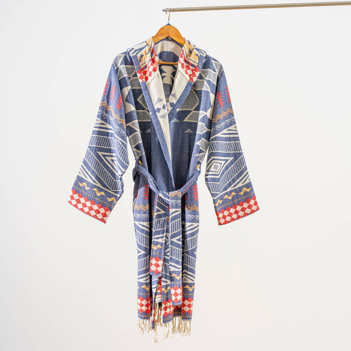 Kikoya - Tribal Bathrobe Turkish Cotton Light Weight Quick-dry Robe