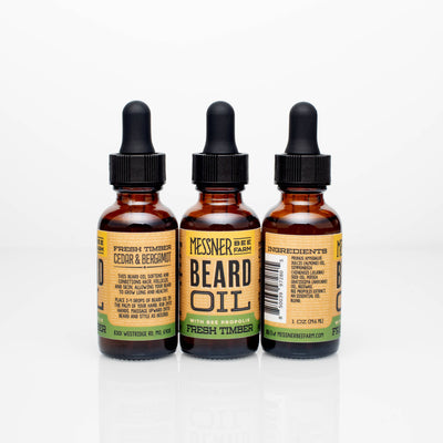 Beard Oil - Fresh Timber - Cedarwood and Bergamot-Messner Bee Farm
