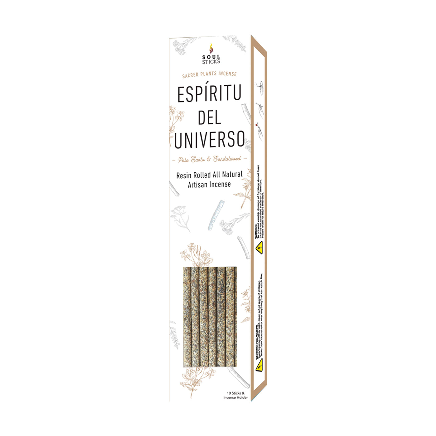 'Espiritu Del Universo' Palo Santo Sandalwood Incense Sticks-Designs by Deekay Inc.