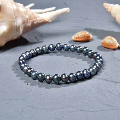 7-8MM Pearl Stretch Bracelet-IST Jewelry