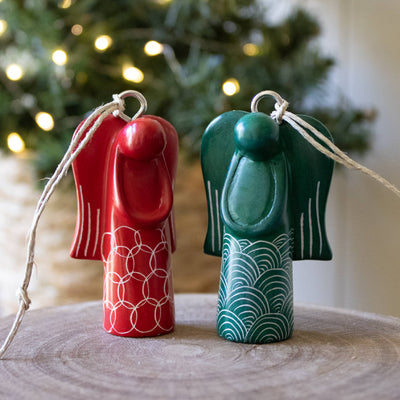 Venture Imports LLC - Colorful Angel Ornament