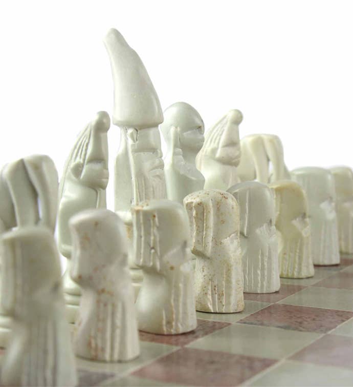 Africa Soapstone Carved Chess Set