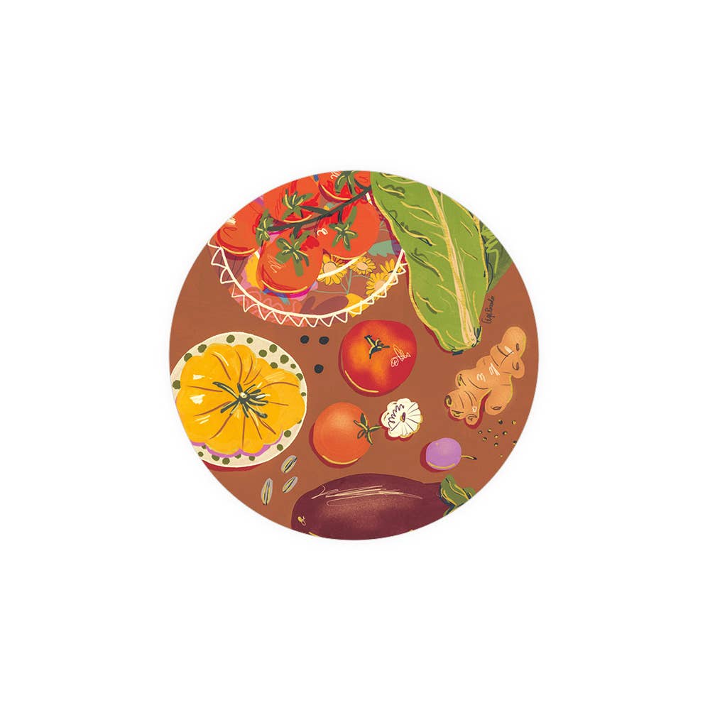 Veggies-Seedlings Coaster