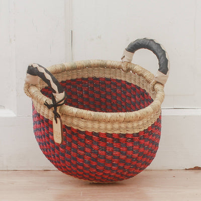 Round Small Two Handle-Big Blue Moma