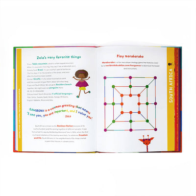 The Book of Cultures with Stickers & Map Multicultural Book-Worldwide Buddies -