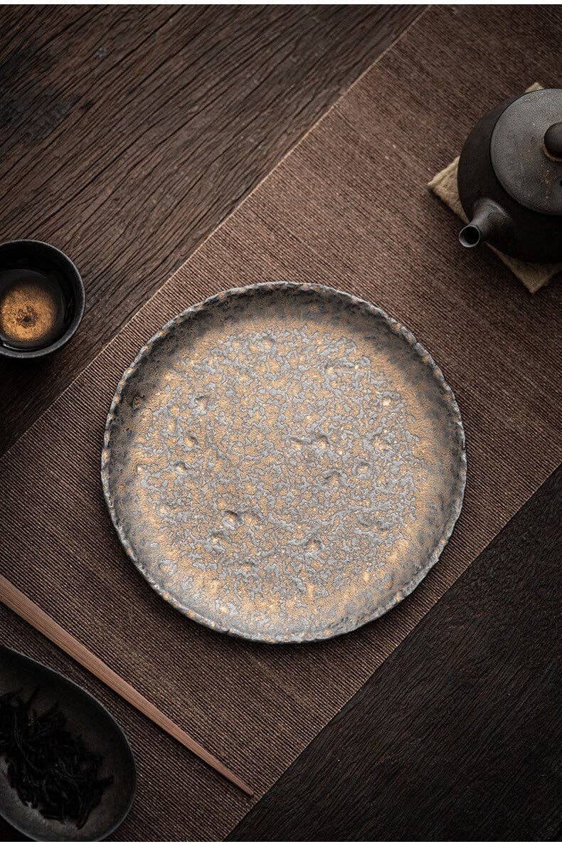 Gohobi - Gohobi Handmade Metallic Glaze Ceramic Plate