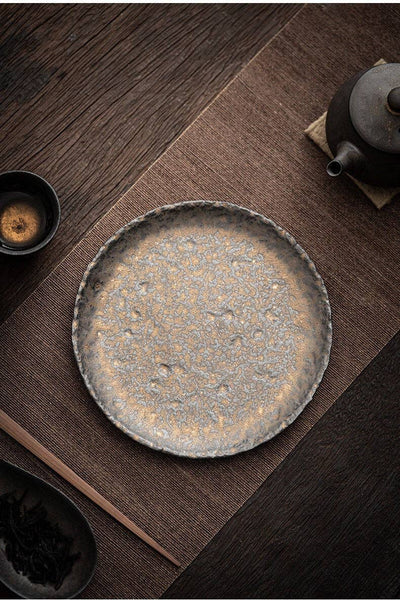 Gohobi - Gohobi Handmade Metallic Glaze Ceramic Plate
