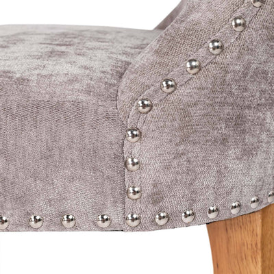 HOMYCASA DESIGN INC - Tufted Side Dining Chair Fabric Solid Wood Legs