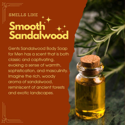 GENTS Body Soaps 5 oz All Natural 5 DIFFERENT SCENTS-GENTS FINE GROOMING PRODUCTS -