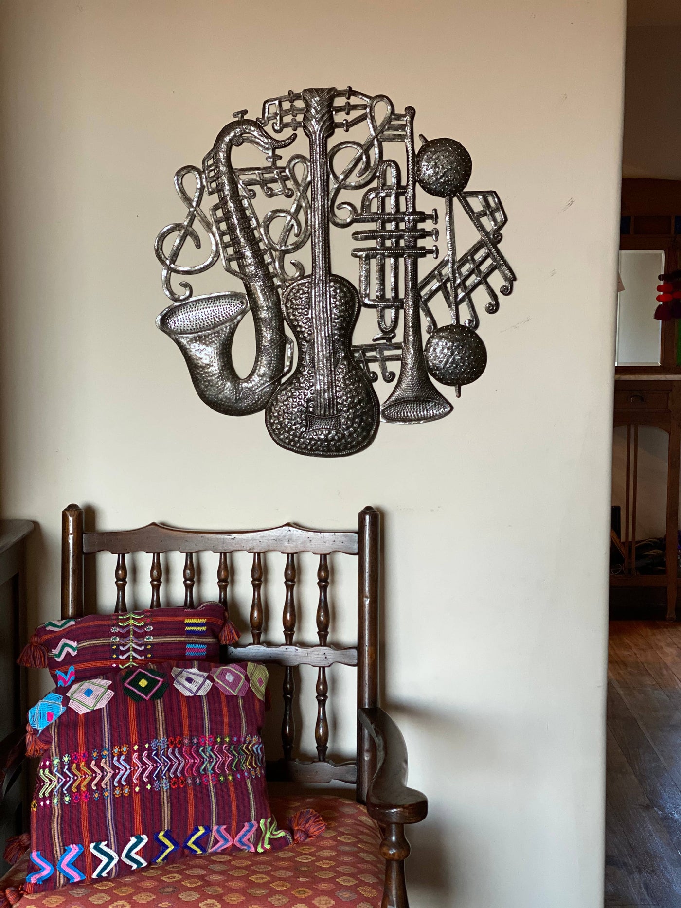 Haiti Fair Trade~ It's Cactus - 23" Jazz Metal Wall Hanging Artwork Handmade in Haiti