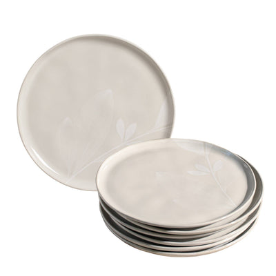 Bio Stoneware Açucena Dinner Plate, 10.8"-Porto Brasil