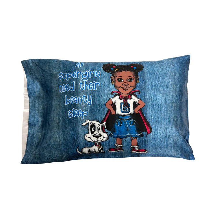 Brave Brown & Her Dog Fearless Pillowcase