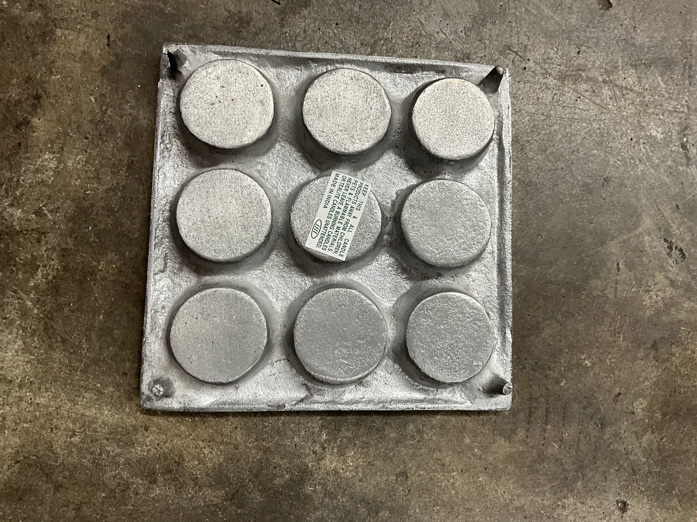 Metal Tealight Candle Holder 9 Piece