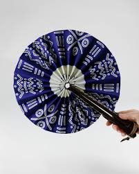 African Wax Folding Fans