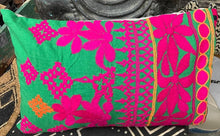 Found Fabric Cotton Lumbar Pillow - Creative Co-Op