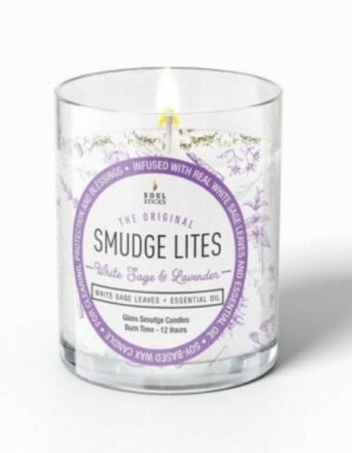 'Smudge Lite' White Sage & Lavender Candle