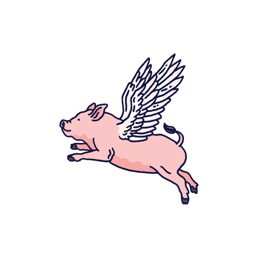 Flying Pig Tattoo By Peagreen