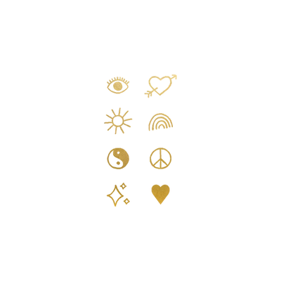 Gold Tattly Flash Tattoo by Peagreen