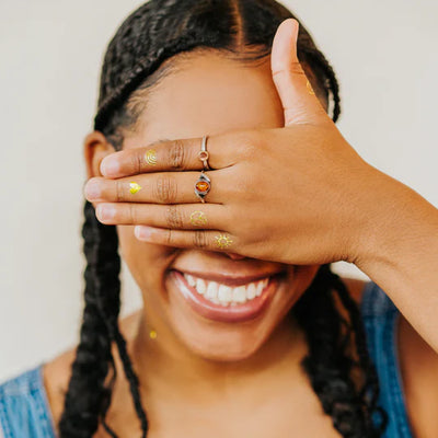 Gold Tattly Flash Tattoo by Peagreen