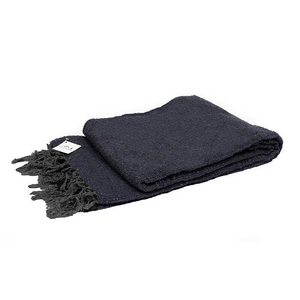 Solid Charcoal Mexican Blanket-West Path