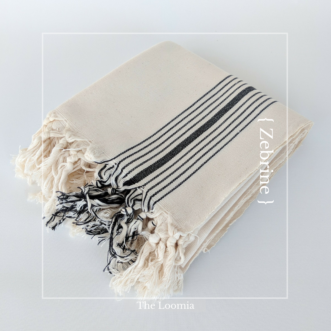 The Loomia - Zebrine Turkish Cotton Towel