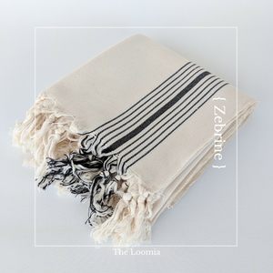 The Loomia - Zebrine Turkish Cotton Towel