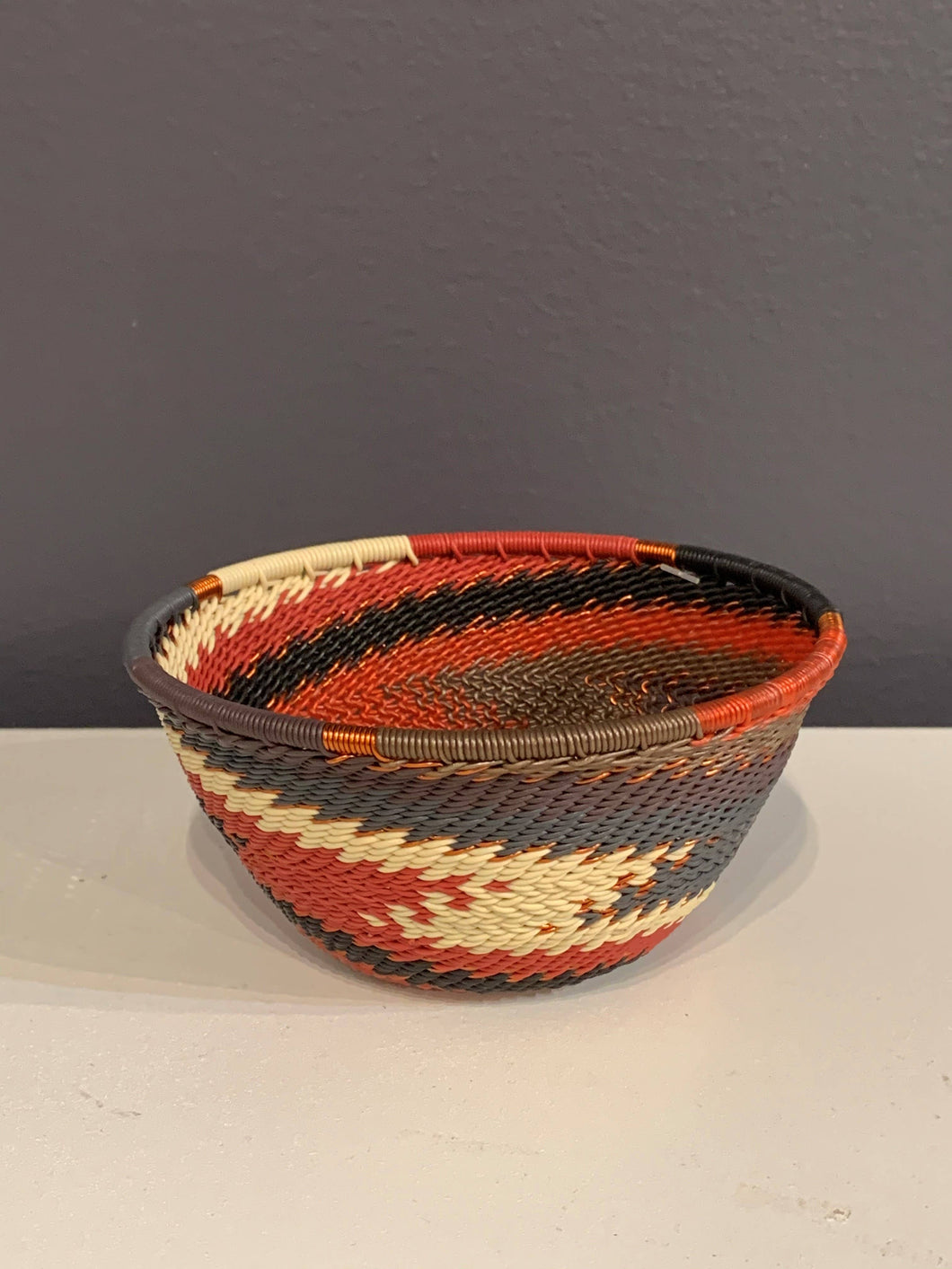 Bridge for Africa - TW Small Round Bowl - Red Pepper
